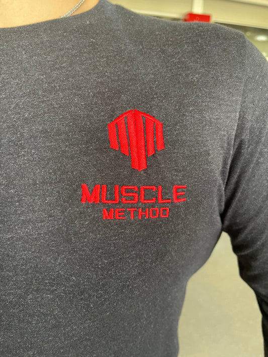Long Sleeve Muscle Method Embroidered