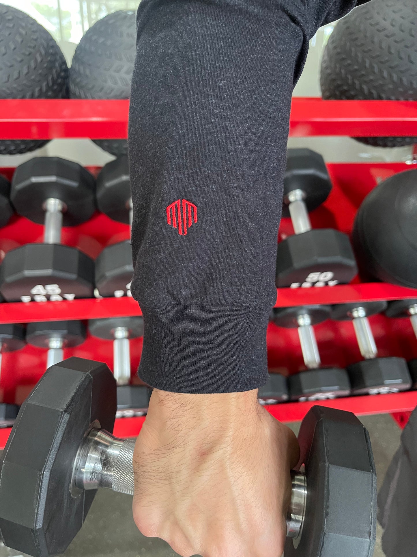 Long Sleeve Muscle Method Embroidered